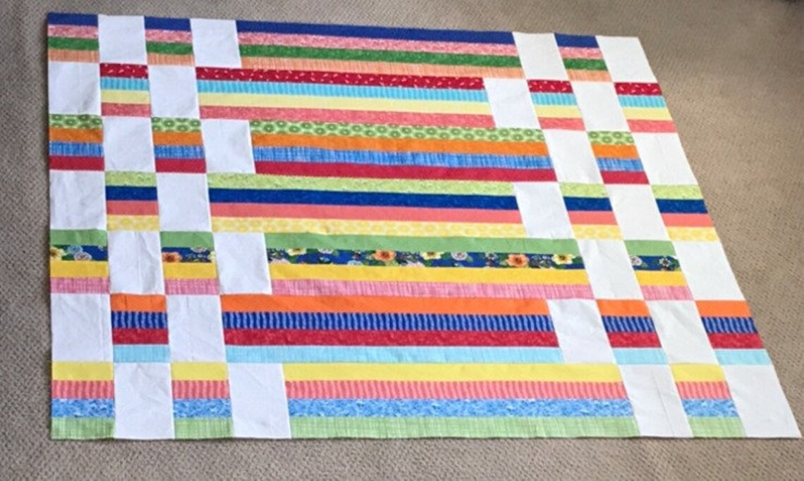 PDF Lap Quilt Pattern ... Quick and Easy ... Jelly Roll & - Etsy