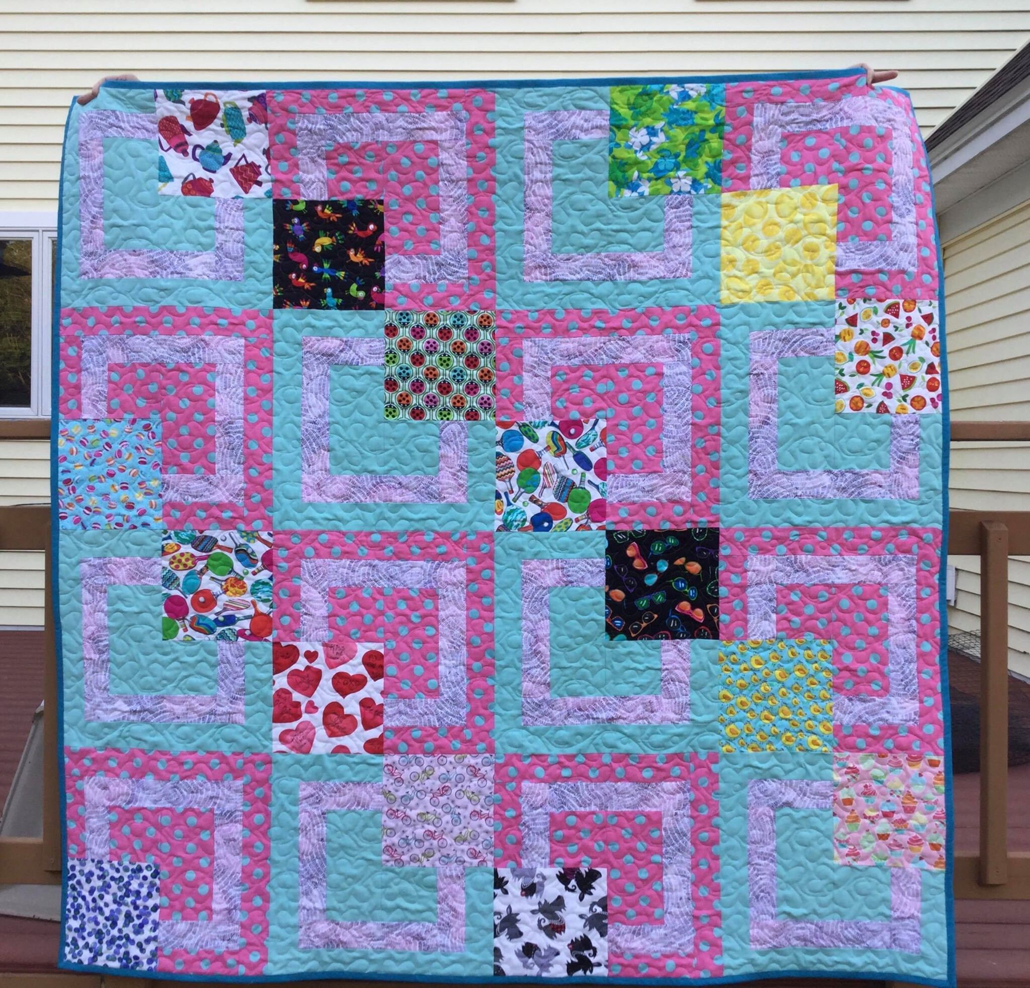 PDF Lap Quilt Pattern ... Quick and Easy ... Layer Cake & Jelly Roll ...