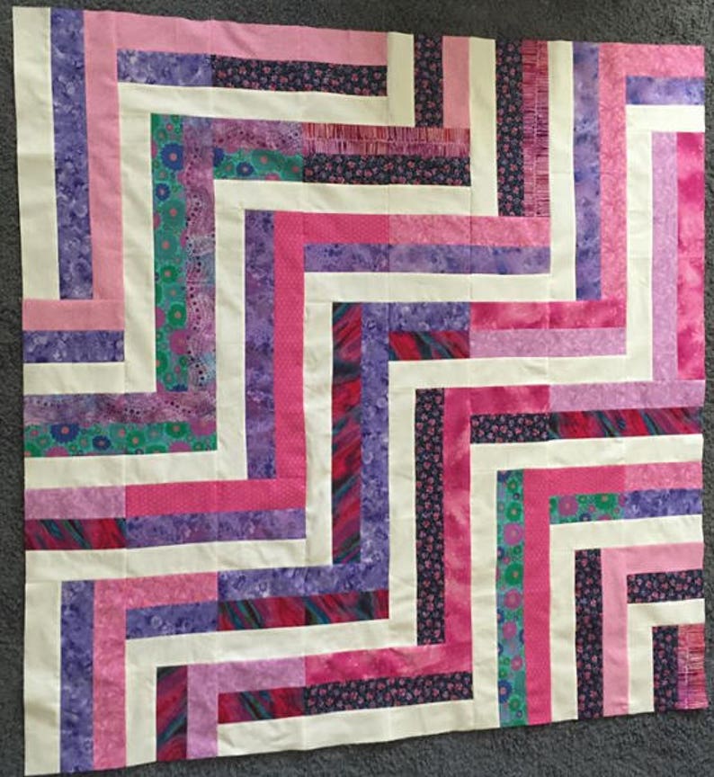 pdf baby quilt patternquick and easyjelly roll etsy