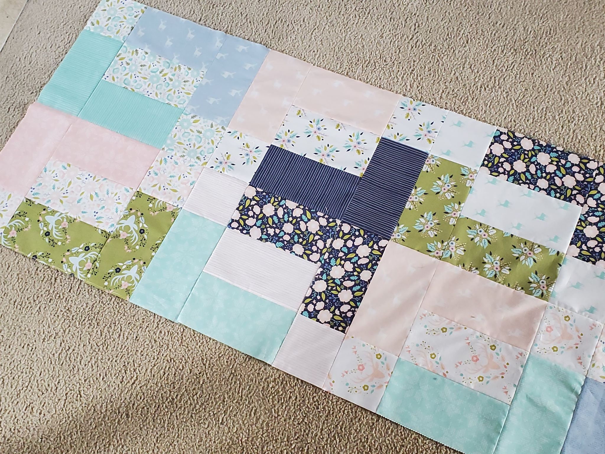 PDF Bed Runner Quilt Pattern Quick and Easy Layer Cake Friendly