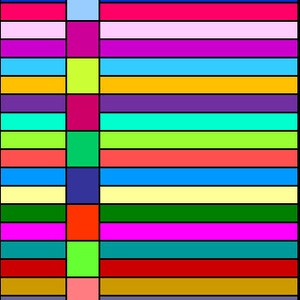 PDF Baby / Cot Quilt Pattern ... Quick and Easy ... Jelly Roll & Charm Pack friendly...&#39;No.2 THE CRESCENT&#39; ... Instant download