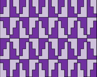 PDF Lap Quilt Pattern ... Quick and Easy ... Jelly Roll friendly...'ATCHAM' ... Instant download