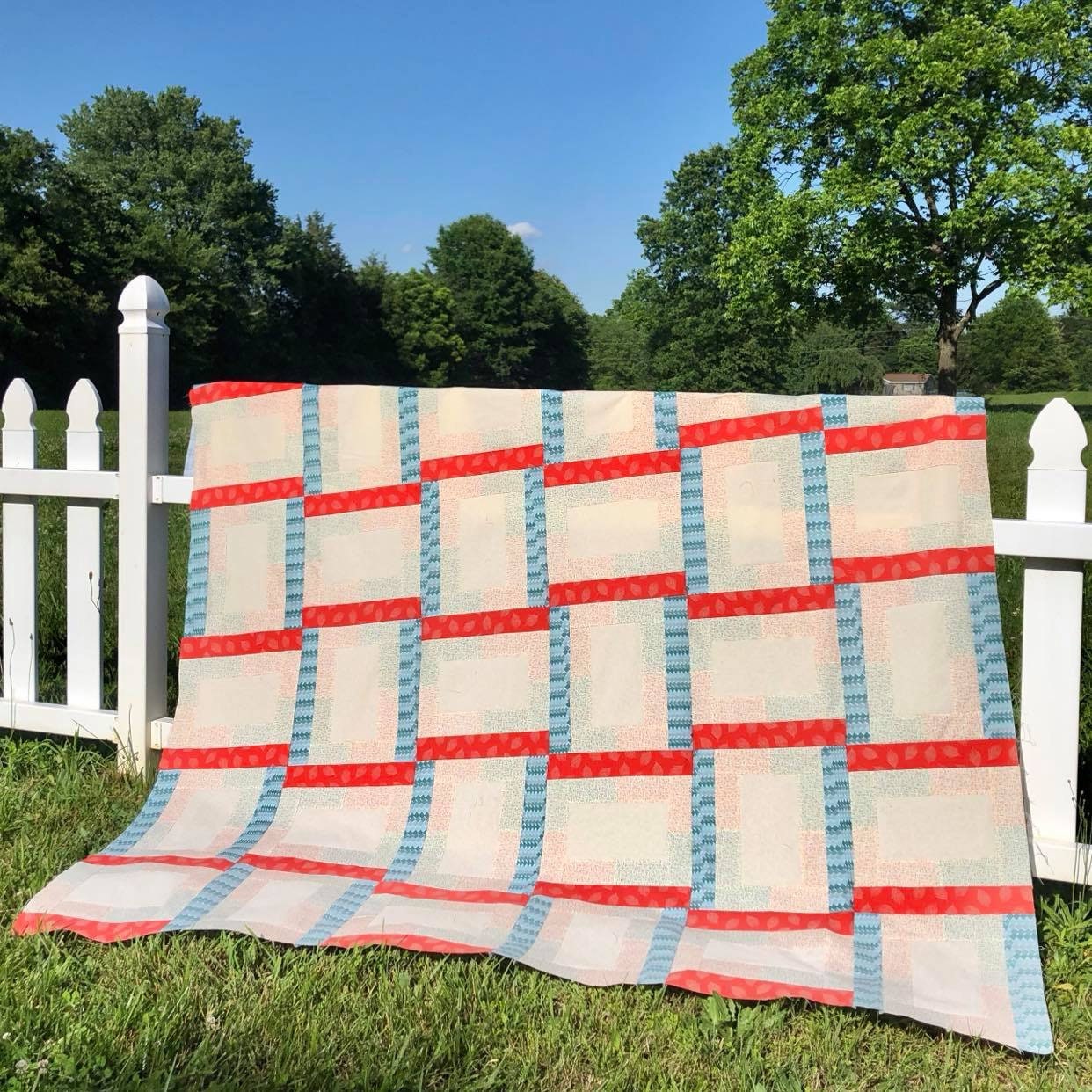 PDF Lap Quilt Pattern ... Quick and Easy ... Layer Cake & Jelly Roll ...