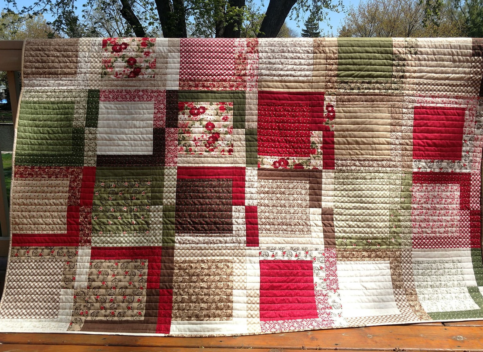 PDF Lap Quilt Pattern ... Quick and Easy ... Layer Cake & Jelly Roll ...