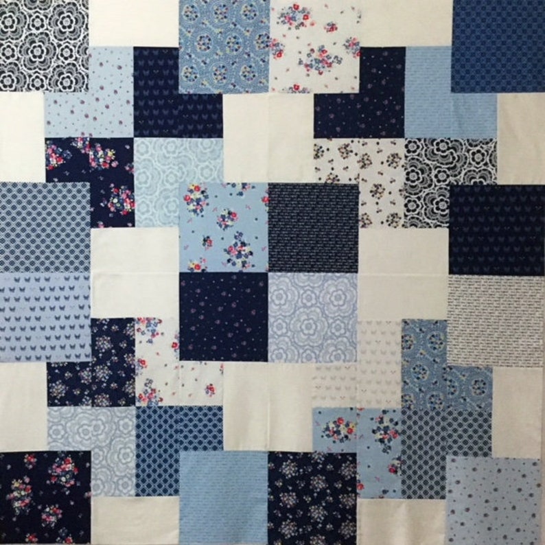 PDF Lap Quilt Pattern ... Quick and Easy ... Layer Cake Friendly...'no ...