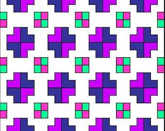 Pdf Baby Quilt Pattern ... Quick and Easy ... Jelly Roll friendly ... 'ARCHERS WAY' ... Instant download