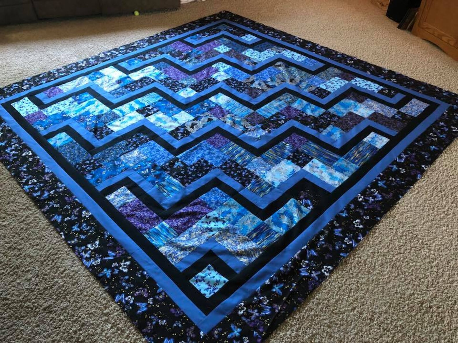 PDF Lap Quilt Pattern ... Quick and Easy ... Layer Cake & Jelly Roll ...