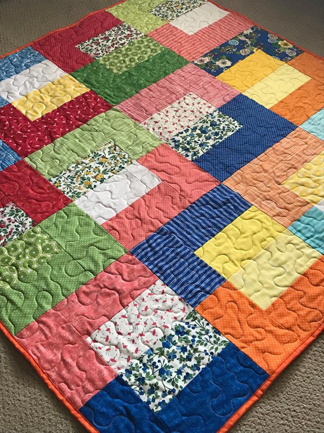 PDF Lap Quilt Pattern Quick and Easy Layer Cake Etsy UK