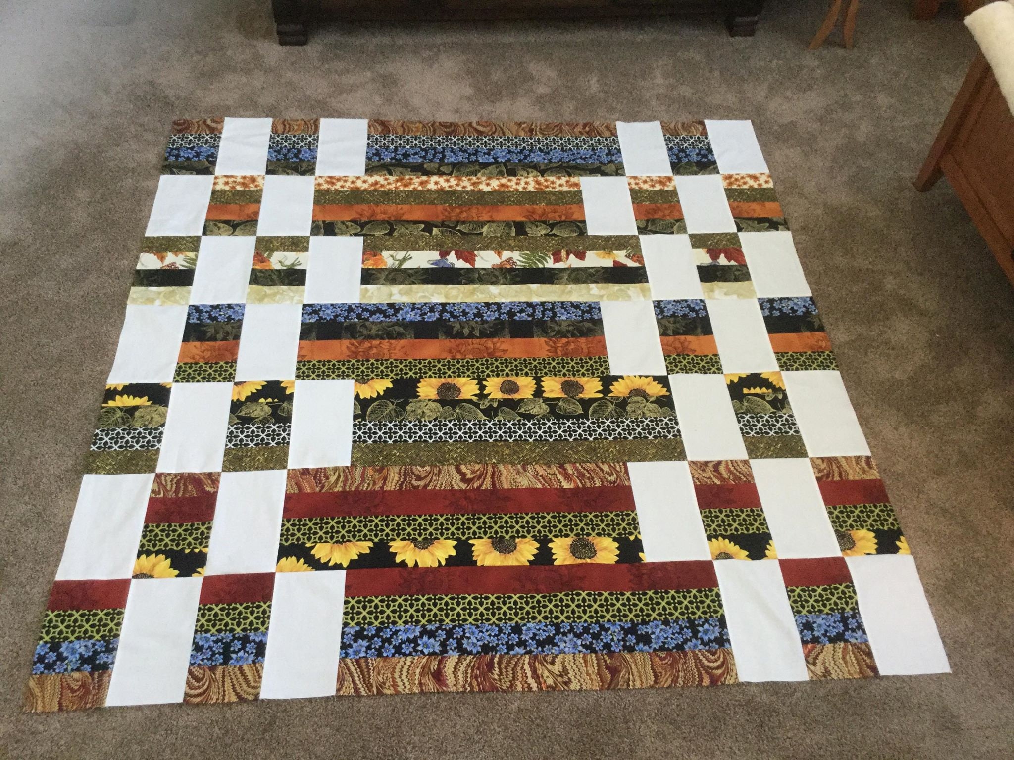 PDF Lap Quilt Pattern ... Quick and Easy ... Jelly Roll & Layer Cake ...