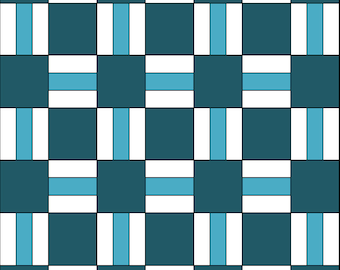 PDF Lap Quilt Pattern ... Quick and Easy ... Layer Cake friendly...&#39;No.17 PENGWERN ROAD&#39; ... Instant download