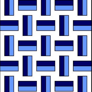 PDF Baby / Cot Quilt Pattern...Quick and Easy...Jelly Roll friendly...&#39;NO.46 Pengwern Road&#39; ... Instant download