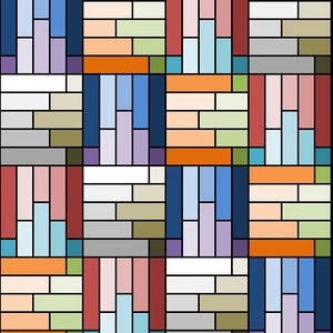 PDF Baby / Cot / Crib Quilt Pattern...Quick and Easy...Jelly Roll friendly...&#39;BELLE VUE&#39; ... Instant download