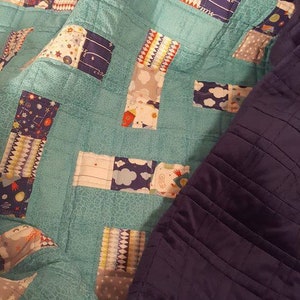 PDF Baby Quilt Pattern ... Quick and Easy ... Jelly Roll & Mini Charm ...