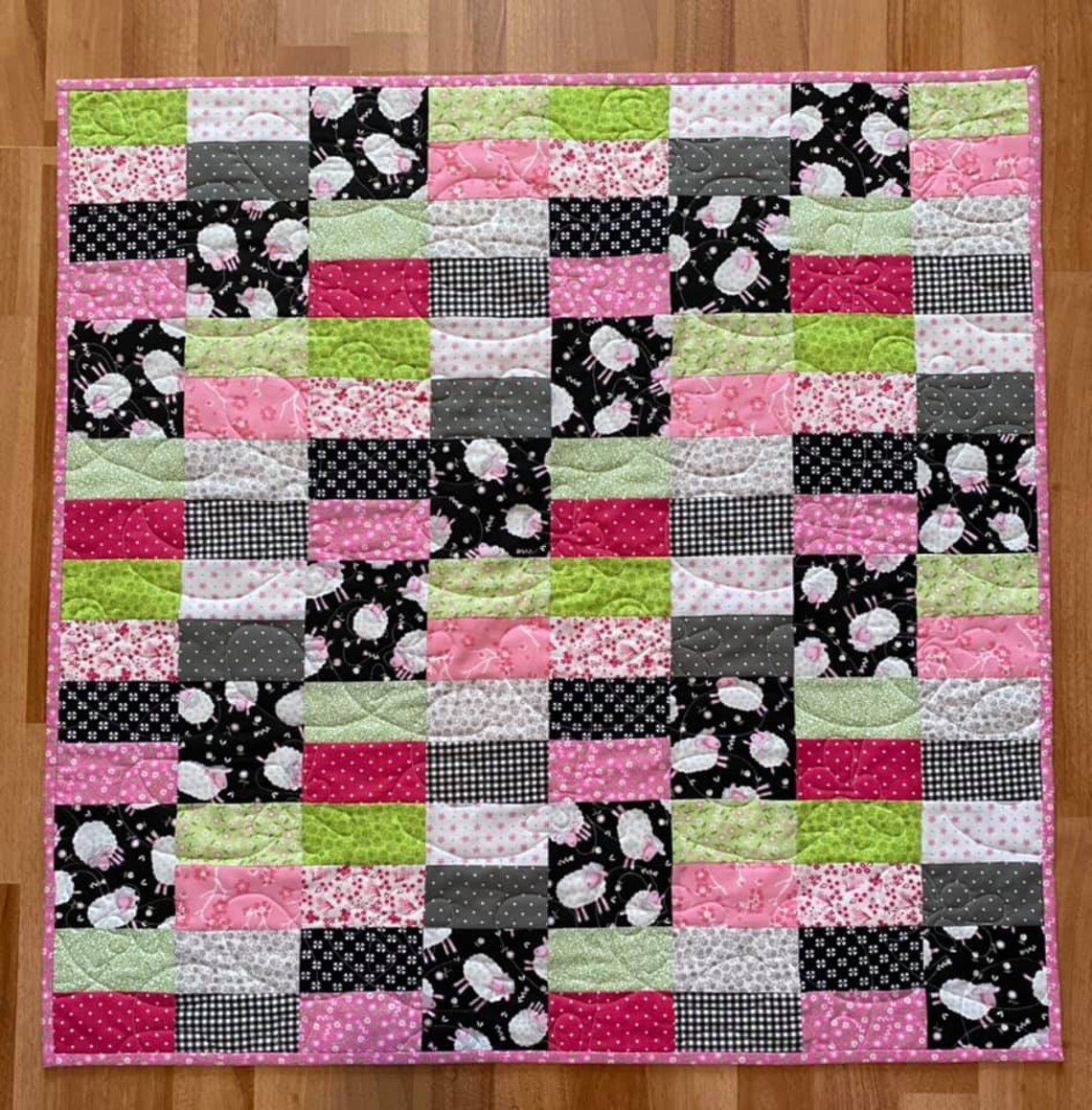 PDF Baby / Cot Quilt Pattern Quick and Easy Jelly Roll Etsy UK