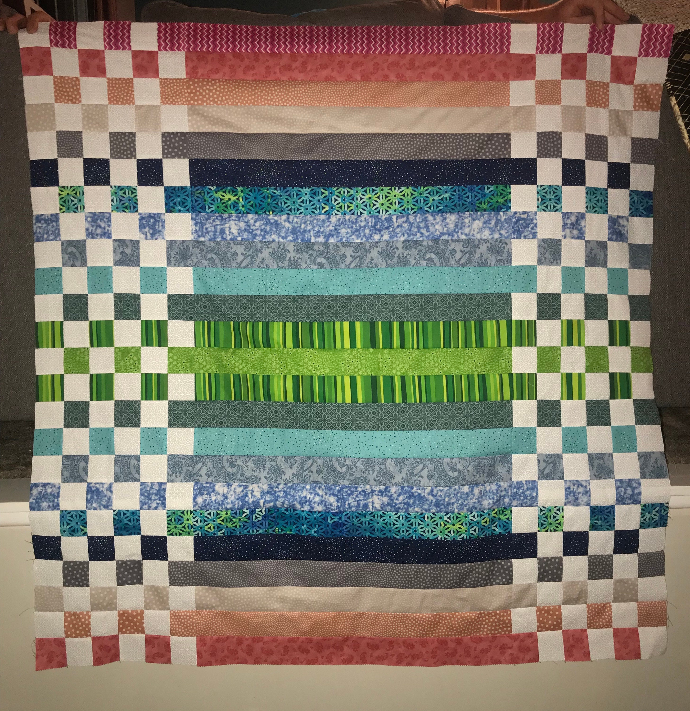PDF Baby Quilt Pattern ... Quick and Easy ... Jelly Roll & Mini Charm ...