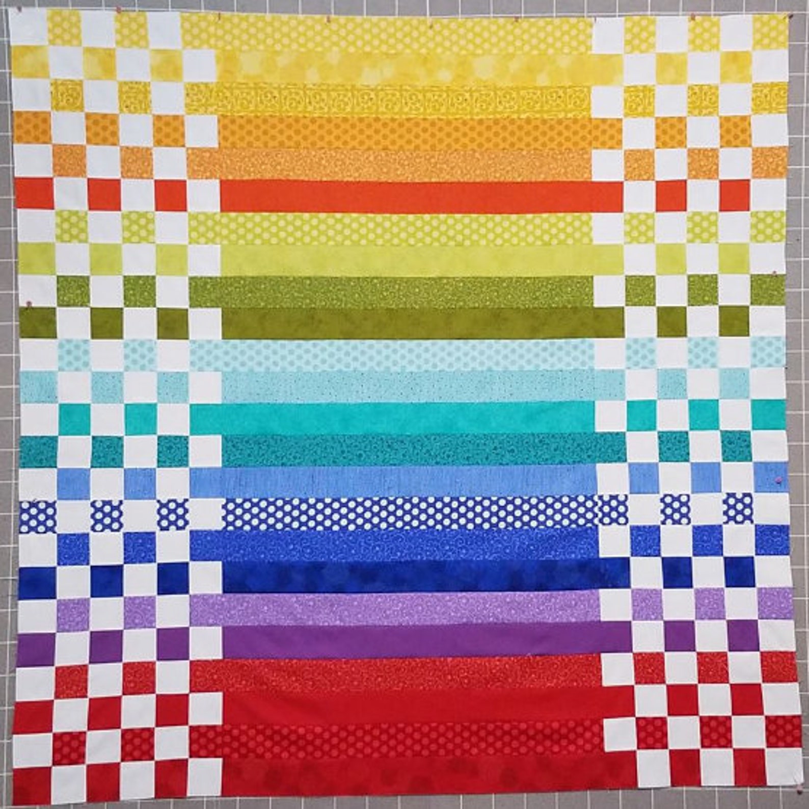 PDF Baby Quilt Pattern ... Quick and Easy ... Jelly Roll & Mini Charm ...