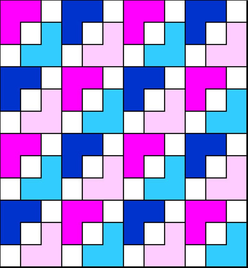 Instant download PDF Lap Quilt Pattern .. Quick and Easy .. Layer Cake /& Charm Pack friendly.../'No.4 HIGH STREET/' ..