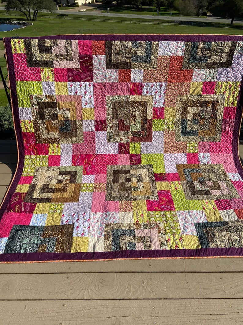PDF Lap Quilt Pattern ... Quick and Easy ... Layer Cake & Jelly Roll ...