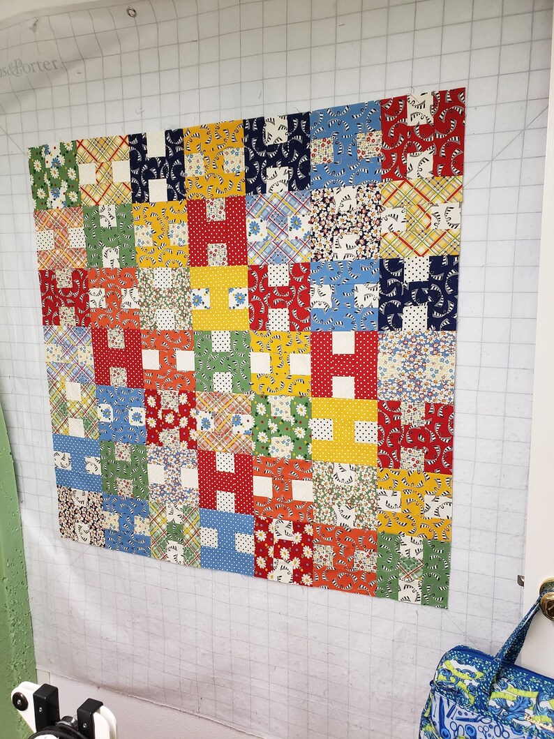 Pdf Baby / Cot Quilt Pattern Quick and Easy Jelly Roll Etsy UK