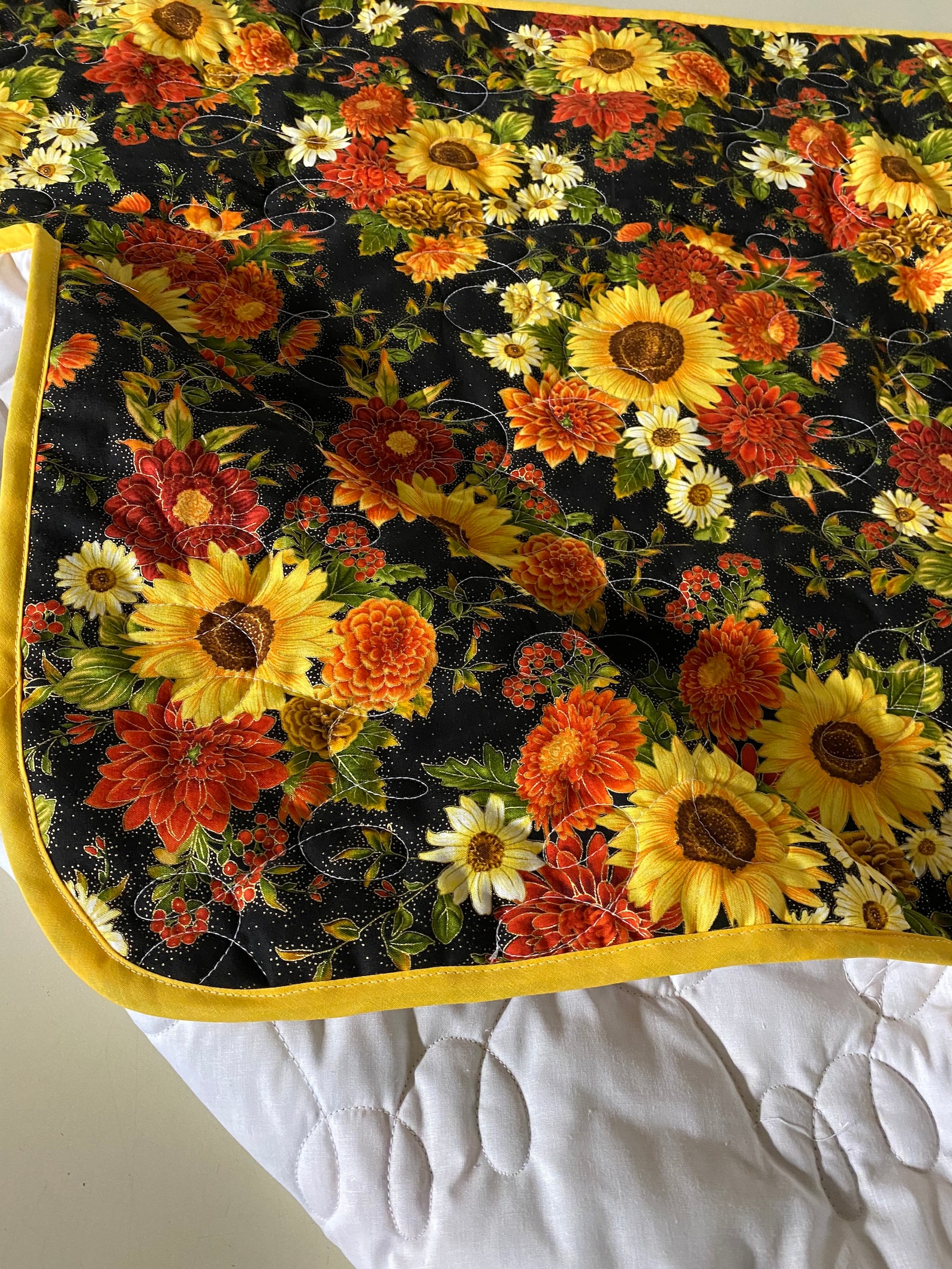 Sunflower Throw Etsy
