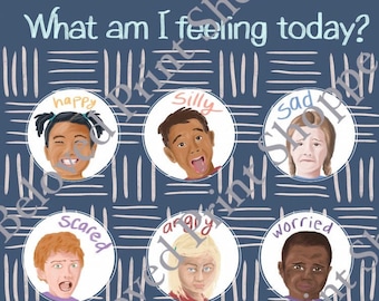 Feelings Chart {5 and under}