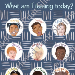 Feelings Chart {5 and under}