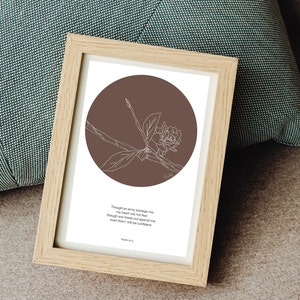 Psalm 27:3 Psalm Breath Prayer Poster