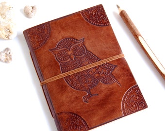 Owl Journal, Slim, L, A5, Leather