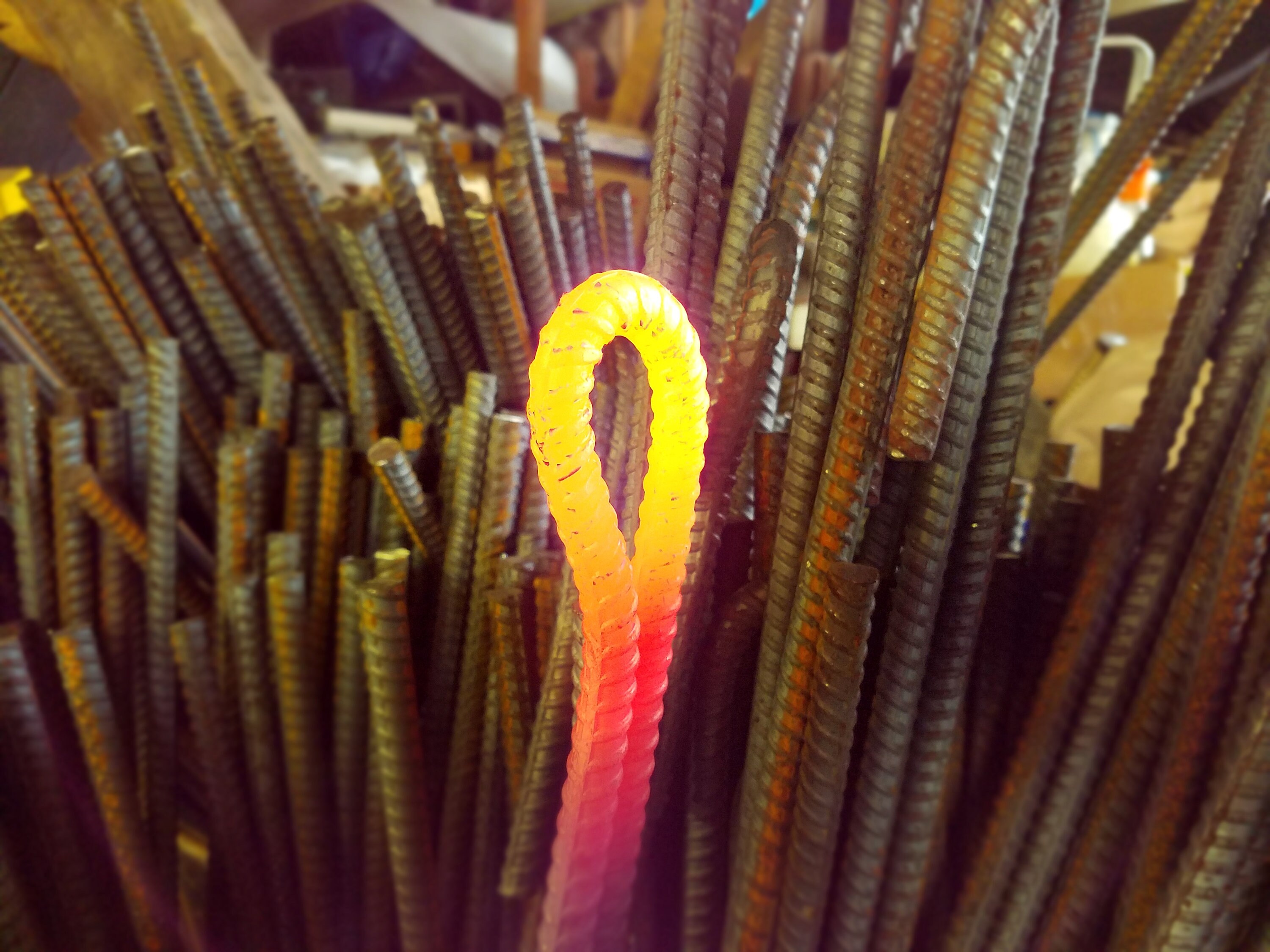 Steel Rebar Fire Poker / Hand Made in the USA / Great For Etsy