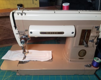 Vintage Singer 301A sewing machine tuned up and ready to sew!