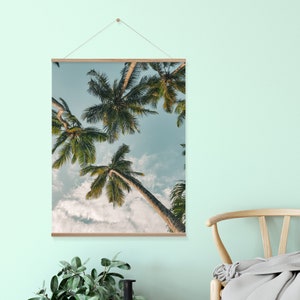 7079.5cm Simple Hanger lightweight, minimalist, magnetic, wooden poster and picture hanger. image 3