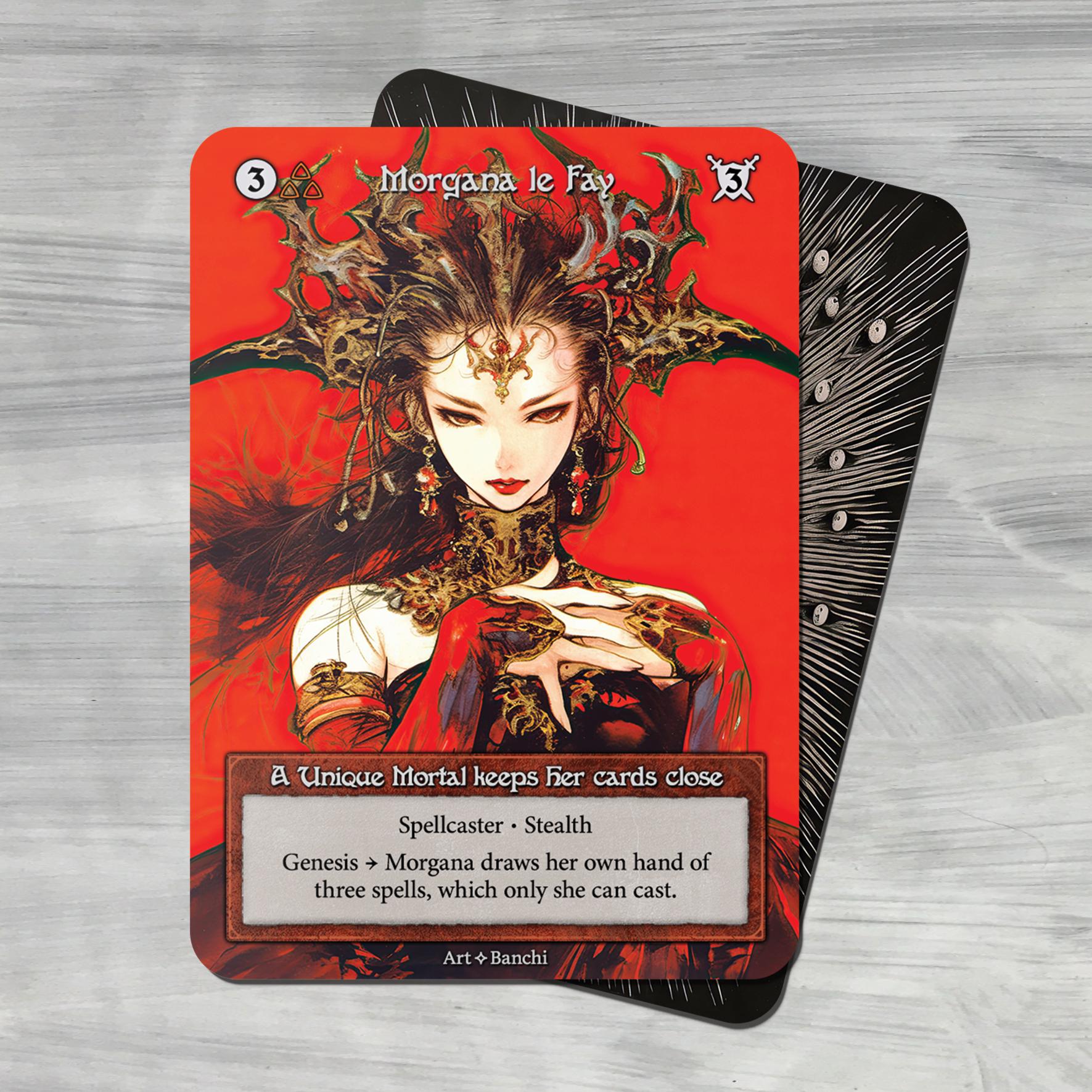 その他 Morgana le Fay foil Sorcery TCG Lady Iseult, Morgana Le Fay & Vivien the Enchantress — Sorcery