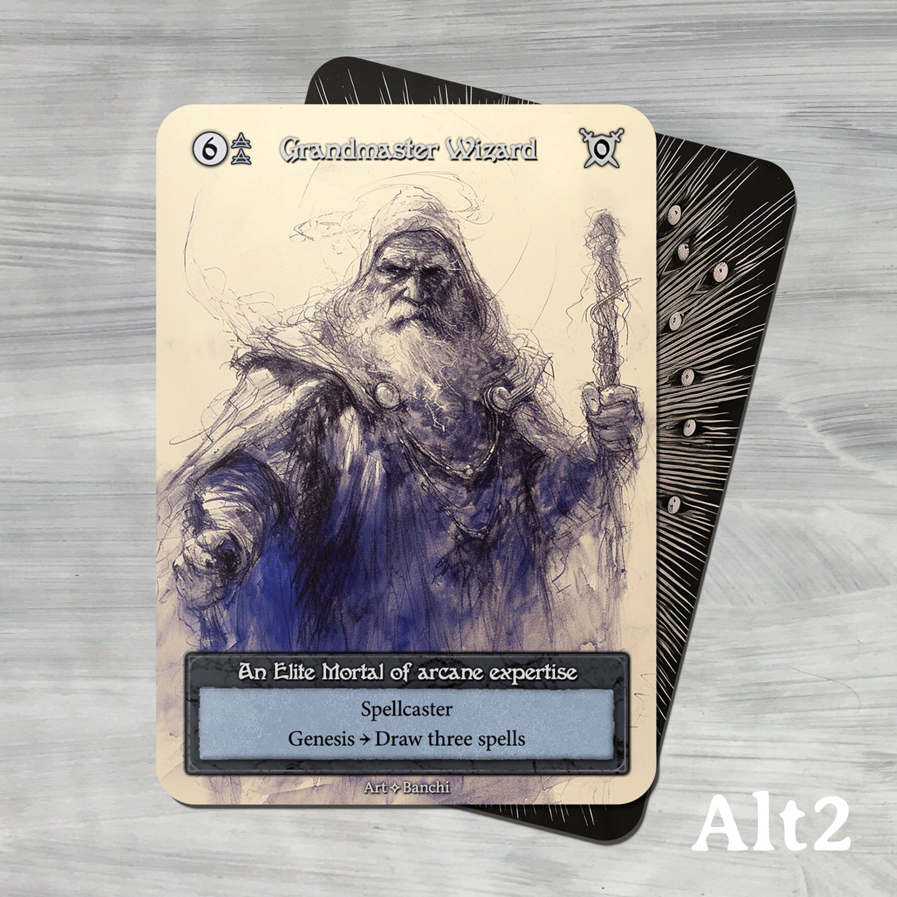 Sorcery TCG Grandmaster Wizard β foil Grandmaster Wizard FOIL - Sorcery Contested Realm - Alpha