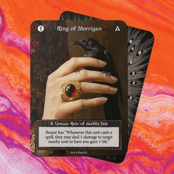 Ring of Morrigan — Sorcery: Contested Realm TCG Proxy - Etsy