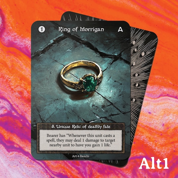 その他 Sorcery TCG Ring of Morrigan foil Ring of Morrigan Foil - Unique - Arthurian Legends - Sorcery