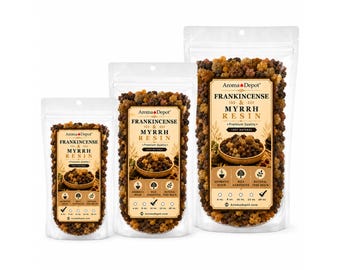 Frankincense and Myrrh Resin Tears for Incense and Ritual Use