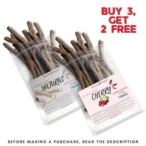 Licorice Root Chew Sticks 4 oz. 100% Natural & Flavored. Glycyrrhiza Glabra Turkish Miswak Stick Natural Toothbrush. Buy 2, Get 1 FREE