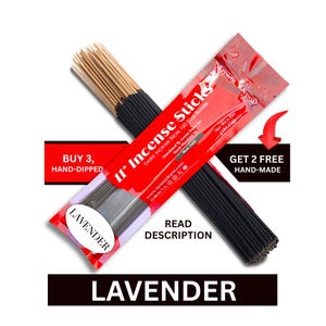 11&quot; Lavender Incense Sticks for Meditation & Relaxation – Buy 3 Get 2 Free