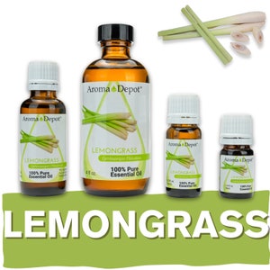 Lemongrass Essential Oil 100% Pure Natural Therapeutic Grade, Cymbopogon flexuosus, Aromatherapy, Skin, Candle Making, & Diffuser. Wholesale