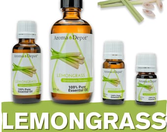 Lemongrass Essential Oil, 100% Pure, Aromatherapy Grade