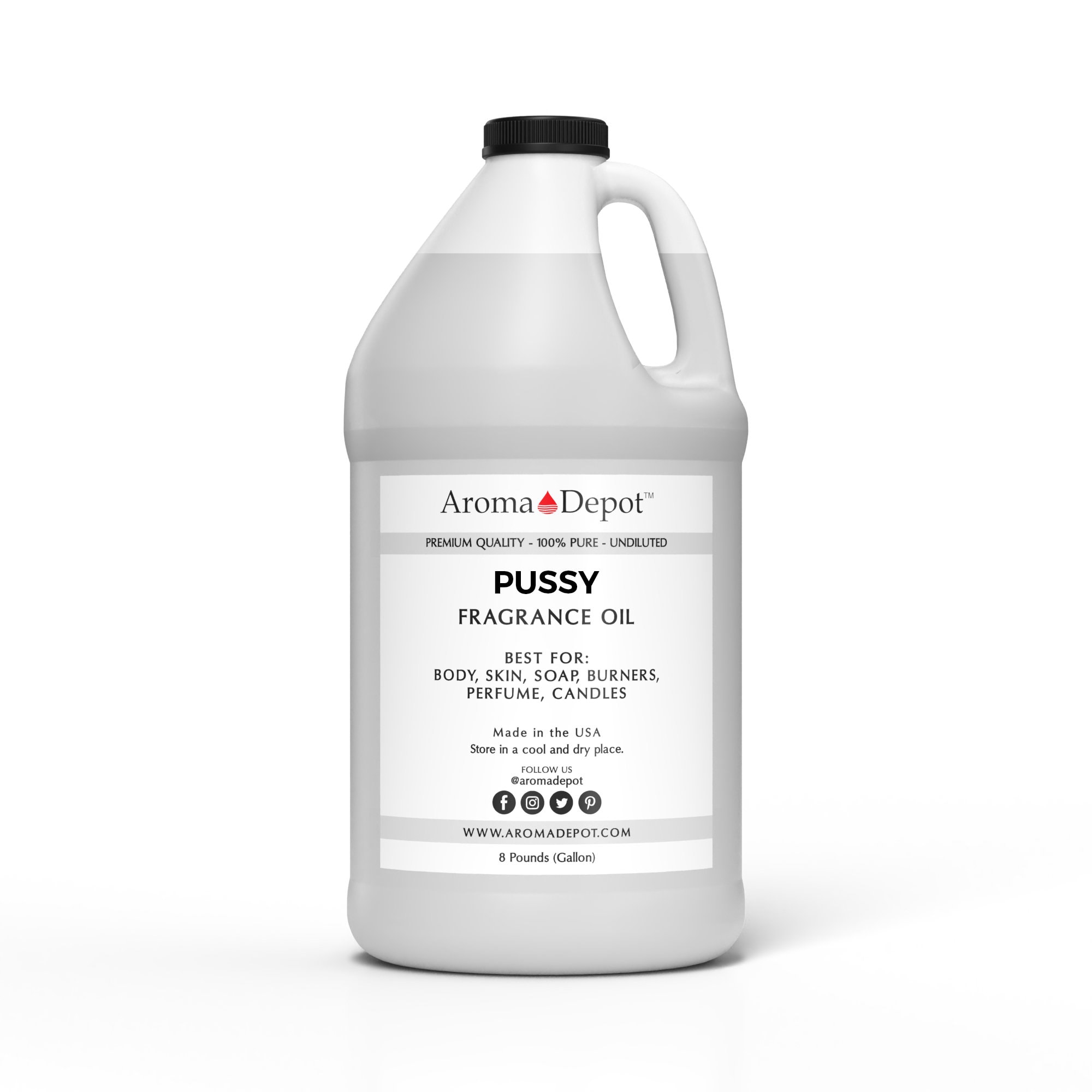 Aroma Depot Pussy Perfume/Body Oil (7 Sizes) Our Interpretation, Premium  Quality Uncut Fragrance Oil Floral scent (32 Ounce Plastic Bottle (960ml))