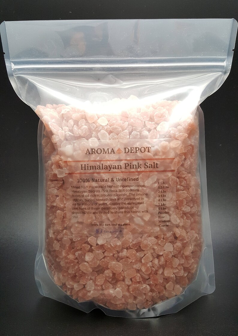 Pink Crystal Himalayan Sea Salt 84 Minerals FDA Kosher Gourmet Etsy