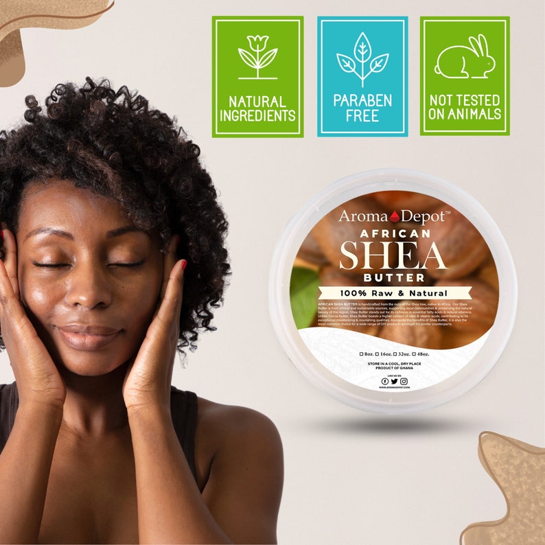 REAL African Shea Butter Unfiltered, Pamper your Skin & Hair. Uses Whipped, Lotion, Soap, Oil, Bulk, and Raw Unrefined. IVORY Wholesale BAGS image 8