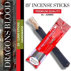 DRAGONS BLOOD Incense Sticks 19&#39;&#39; Jumbo Scented Incense Bulk Wholesale Natural 30-Scented 19-inch Incense Sticks