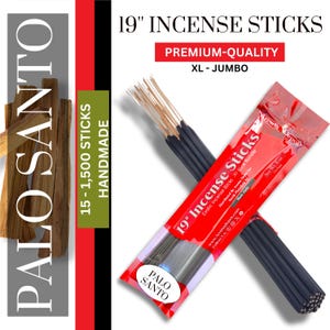 PALO SANTO Incense Sticks 19&#39;&#39; Jumbo Scented Incense Bulk Wholesale Natural 30-Scented 19-inch Incense Sticks