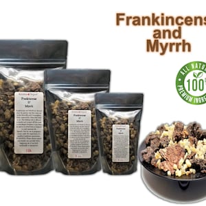 Frankincense & Myrrh Resin Tears Aromatic Gum Sap Rock Wicca Incense 100% Natural Organic Wholesale Bulk