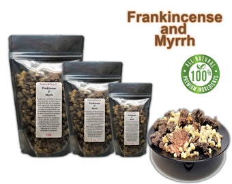 Frankincense & Myrrh Resin Tears Aromatic Gum Sap Rock Wicca Incense 100% Natural Organic Wholesale Bulk