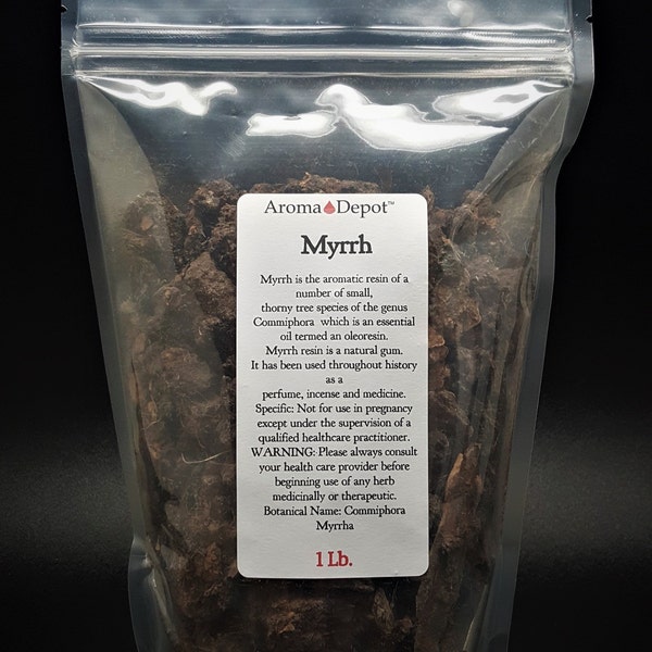 Myrrh 16 oz.  Resin Tears Gum Sap Ethiopian Rock Incense Premium Blessings, Ancient, Purification, Magical, Spiritual, Granular