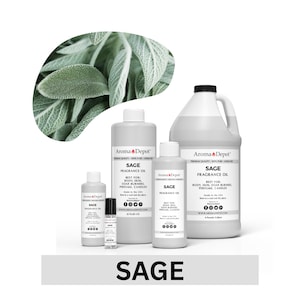 Sage Fragrance Oil for Candles, Soap, Body & Diffusers