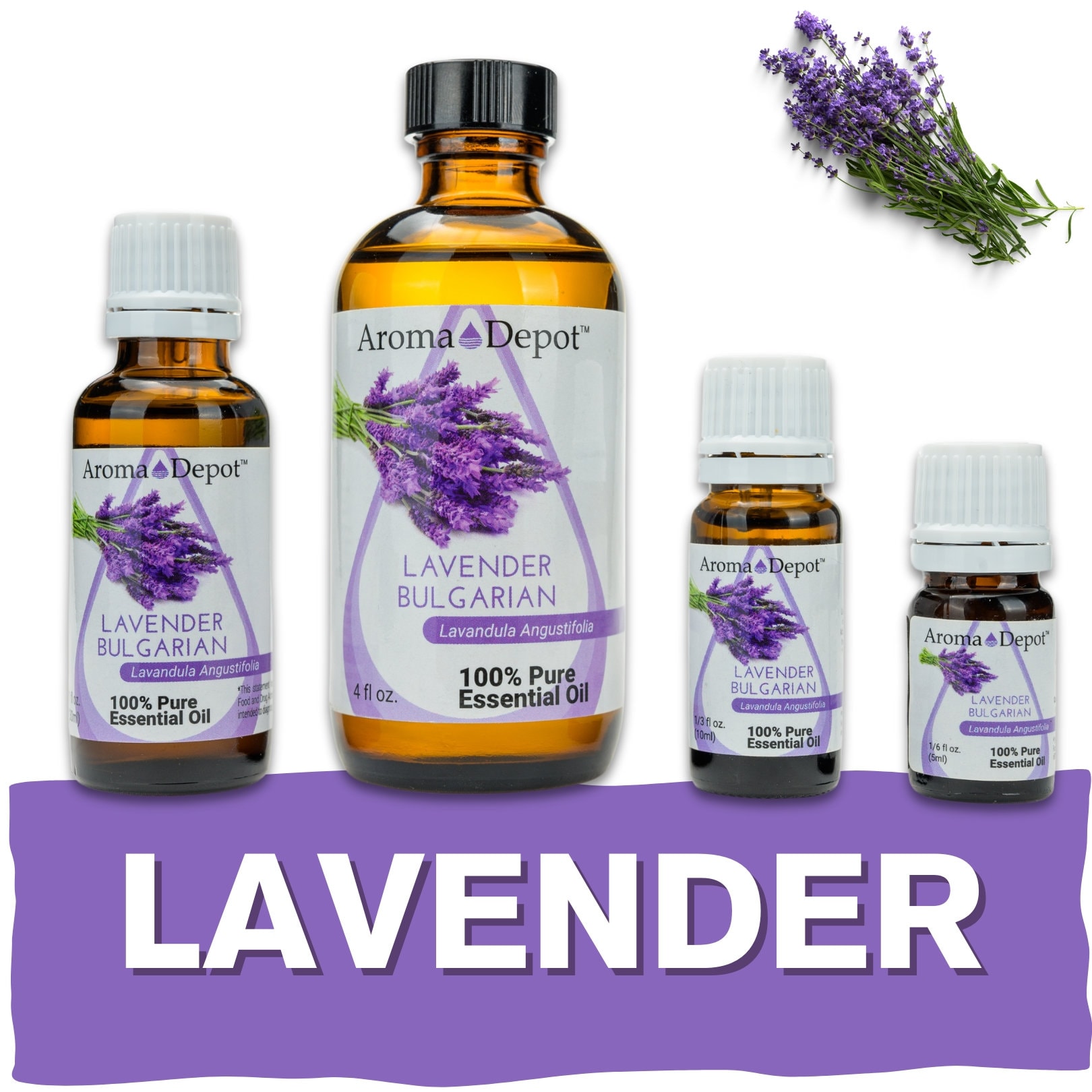 Lavender Essential Oil - Pure Natural Aromatherapy Oil - 10ml | UK